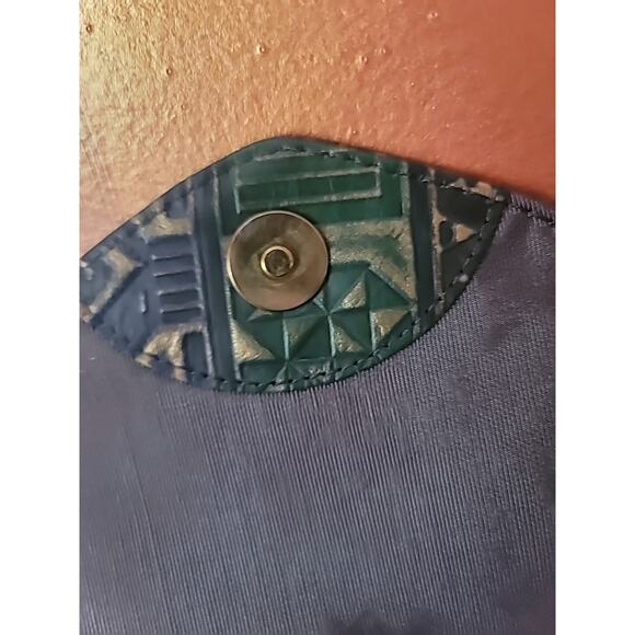 Vintage Mexican Leather Crossbody Bag Mid Century Rulf - Picture 9 of 12